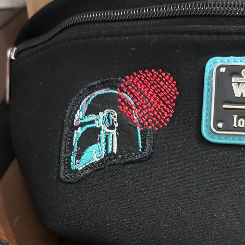 Loungefly Star Wars Black Bag with Teal and Red Details